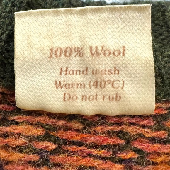 Luichart Woollens Harry Goudie Mens XL Fair Isle Knit Sweater Made in Scotland - Picture 7 of 8